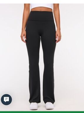 YPB Abercrombie STUDIOSOFT Black Flare Leggings x2 bundle
